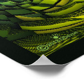 De groene heuvels van de aarde poster (Hoek)