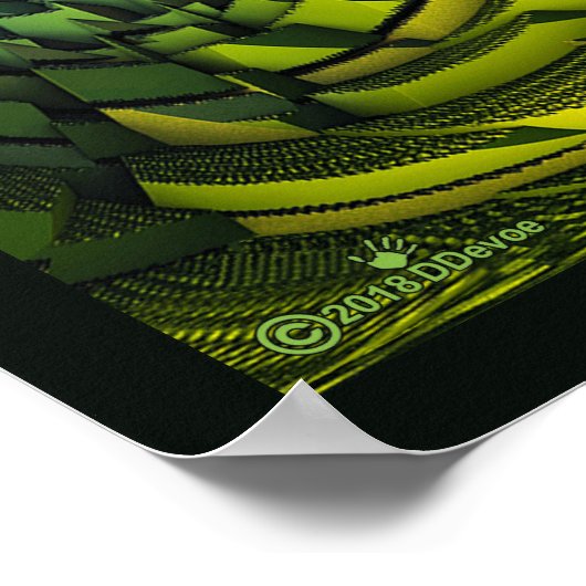 De groene heuvels van de aarde poster (Hoek)