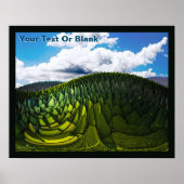 De groene heuvels van de aarde poster (Voorkant)