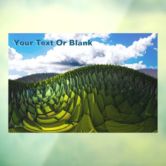 De groene heuvels van de aarde raamsticker (Vel 3)