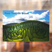 De groene heuvels van de aarde raamsticker (Vel 2)