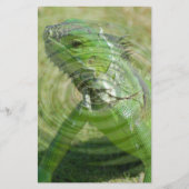 De Groene Iguana Briefpapier (Voorkant)