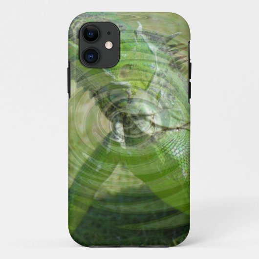 De Groene Iguana Case-Mate iPhone Case (Achterkant)