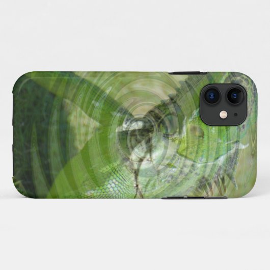 De Groene Iguana Case-Mate iPhone Case (Achterkant (horizontaal))