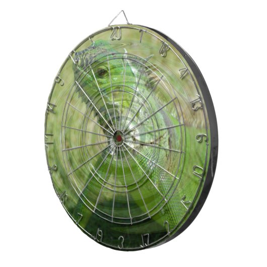 De Groene Iguana Dartbord (Voorkant Rechts)