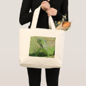 De Groene Iguana Grote Tote Bag (Voorkant (product))