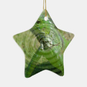 De Groene Iguana Keramisch Ornament (Rechts)