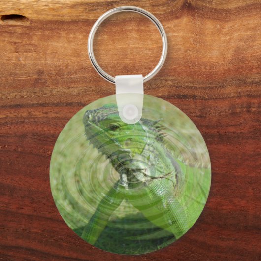 De Groene Iguana Sleutelhanger (Voorkant)