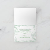 De groene Jugendstil dankt u Kaarten (Binnen)