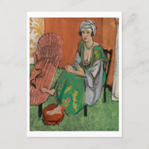 De groene jurk - Henri Matisse Feestdagenkaart