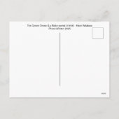 De groene jurk - Henri Matisse Feestdagenkaart (Achterkant)