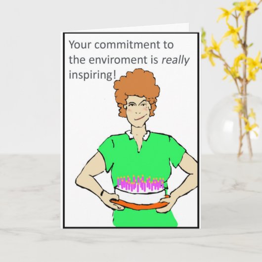 De groene Kaart van de Verjaardag van de (Gele Bloem)