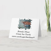 De groene Kaart van de Verjaardag van de bellen (Achterkant)