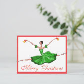 De groene Kaart van het Ballet van Kerstmis, de (Staand voorkant)