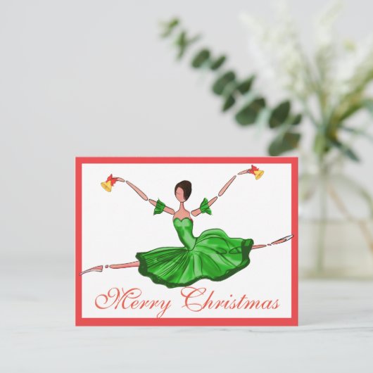 De groene Kaart van het Ballet van Kerstmis, de (Staand voorkant)