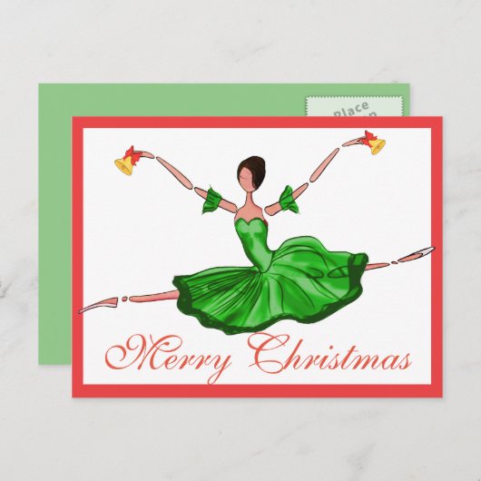 De groene Kaart van het Ballet van Kerstmis, de (Voorkant / Achterkant)