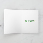 De groene Kaart van Valentijn van "mijn Liefde" - (Binnen)
