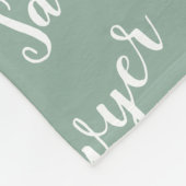 De Groene Kalligrafie van de pagina Gepersonalisee Fleece Deken (Hoek)