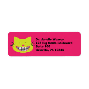 De Groene Kat van het limoen in Steunen Etiket