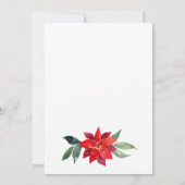 De groene kerstFloral zal je mijn Bridesmaid zijn Kaart (Achterkant)