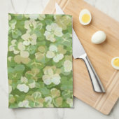 De groene keukenhanddoek voor tuinen (Quarter Fold)