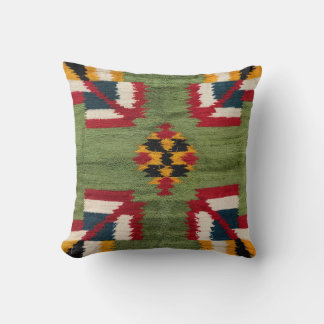 De groene Kilim-Kussens van de Pottery Barn: Where Kussen