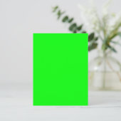 De groene Kleur van Fluo Neon past dit aan! Briefkaart (Staand voorkant)