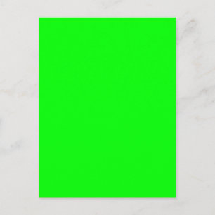 De groene Kleur van Fluo Neon past dit aan! Briefkaart