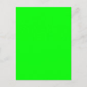 De groene Kleur van Fluo Neon past dit aan! Briefkaart (Voorkant)