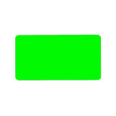 De groene Kleur van Fluo Neon past dit aan! Etiket (Voorkant)