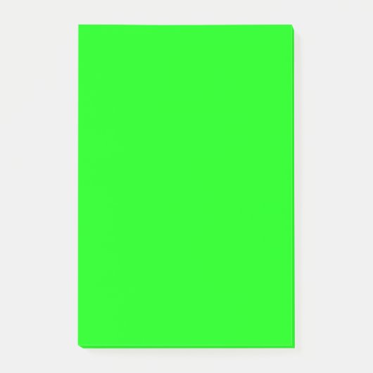 De groene Kleur van Fluo Neon past dit aan! Post-it® Notes (Voorkant)
