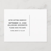 De groene Klok sparen het Briefkaart van de Datum (Achterkant)