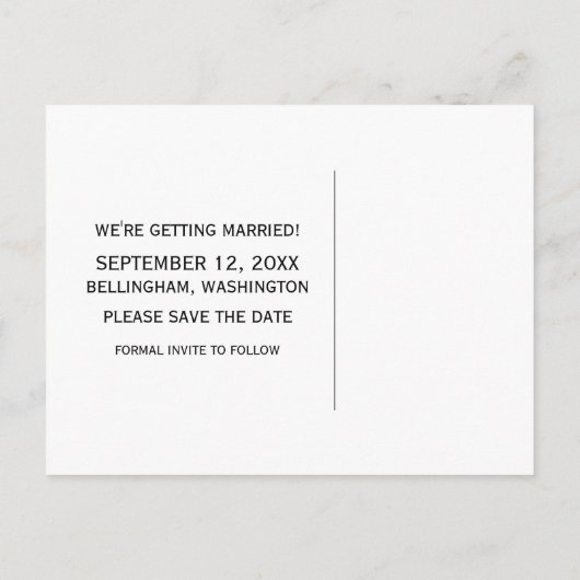 De groene Klok sparen het Briefkaart van de Datum (Achterkant)