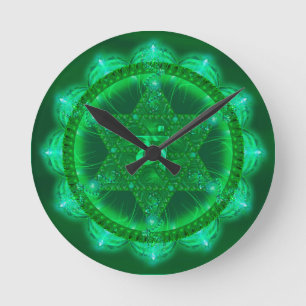 De Groene Klok van Chakra van Vishuddhi
