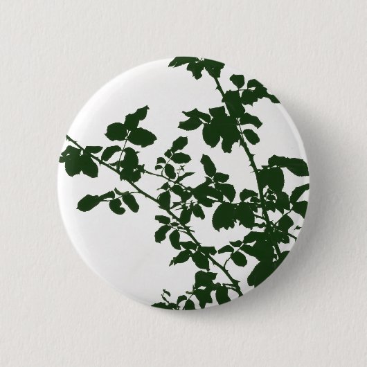 De groene Knoop van Takken Ronde Button 5,7 Cm (Voorkant)