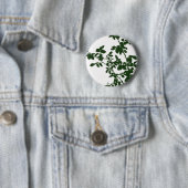 De groene Knoop van Takken Ronde Button 5,7 Cm (In situ)