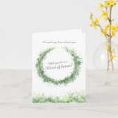 De groene kunst van de bruiloft zal je ons eerbewi kaart (Gele Bloem)