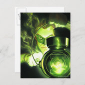 De groene lantaarn vasthouden briefkaart (Voorkant / Achterkant)