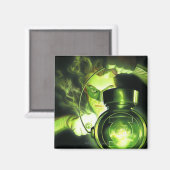 De groene lantaarn vasthouden magneet (Voorkant / Achterkant)