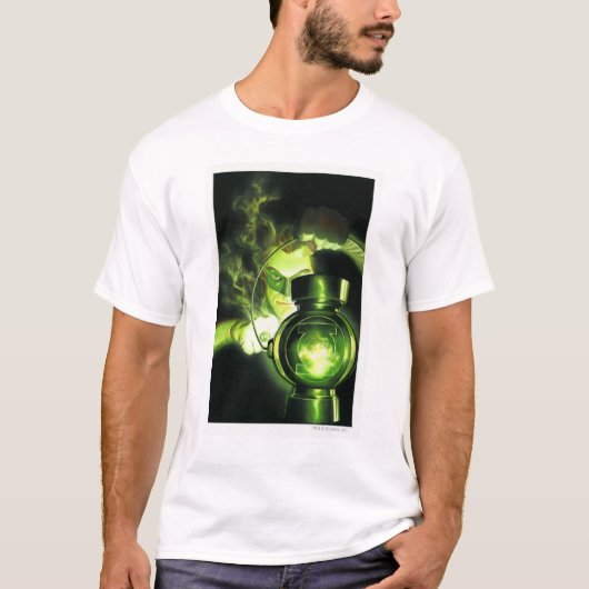 De groene lantaarn vasthouden t-shirt (Voorkant)