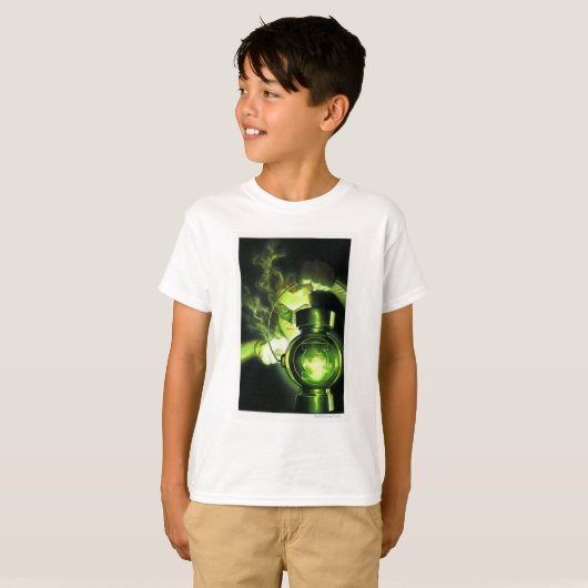 De groene lantaarn vasthouden t-shirt (Voorkant volledig)
