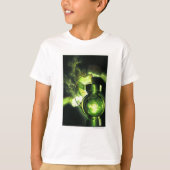 De groene lantaarn vasthouden t-shirt (Voorkant)