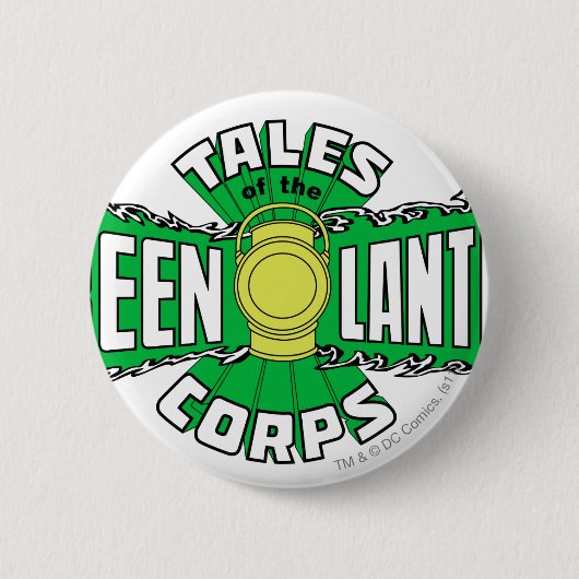 De Groene Lantaarnkorps - Groene Logo Ronde Button 5,7 Cm (Voorkant)
