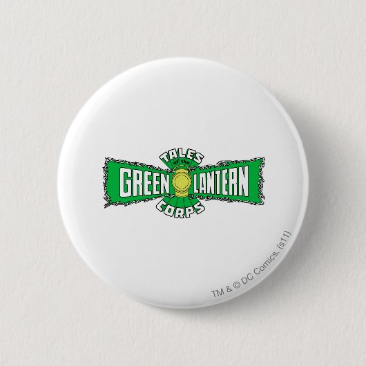 De Groene Lantaarnkorps - Groene Logo Ronde Button 5,7 Cm (Voorkant)