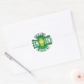 De Groene Lantaarnkorps - Groene Logo Ronde Sticker (Envelop)