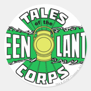 De Groene Lantaarnkorps - Groene Logo Ronde Sticker