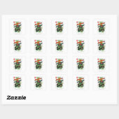 De Groene Lantaarnkorps Vierkante Sticker (Vel)