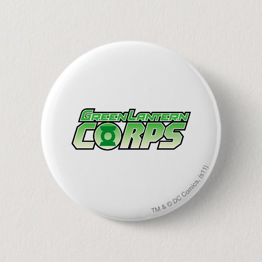 De Groene Lantern Corps Logo 2 Ronde Button 5,7 Cm (Voorkant)