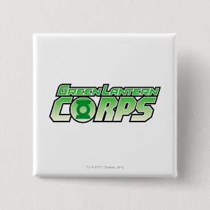 De Groene Lantern Corps Logo 2 Vierkante Button 5,1 Cm
