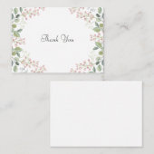 De groene lederen bedankt notitiekaartje (Voorkant / Achterkant)